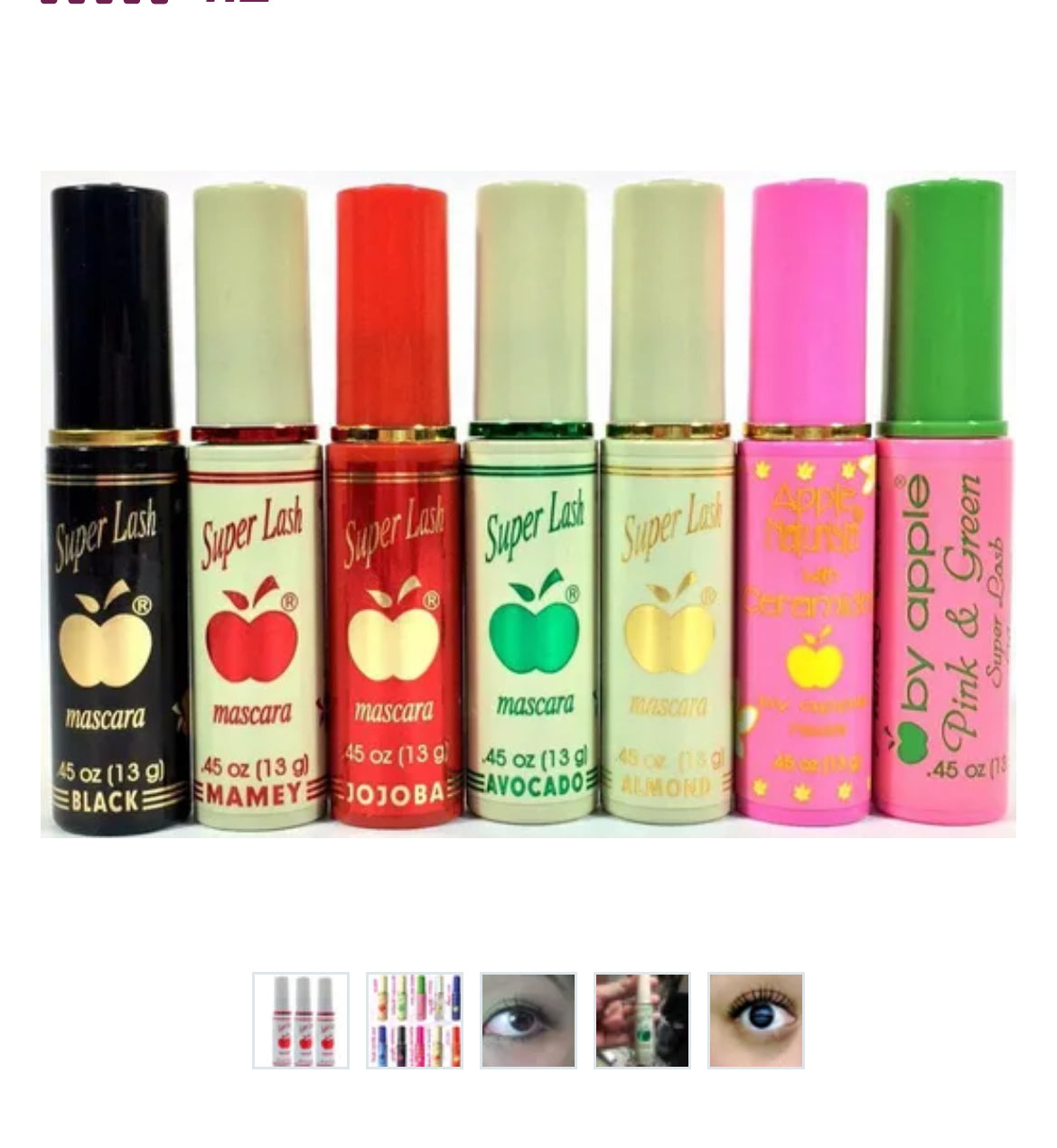 All Natural Apple Mascara