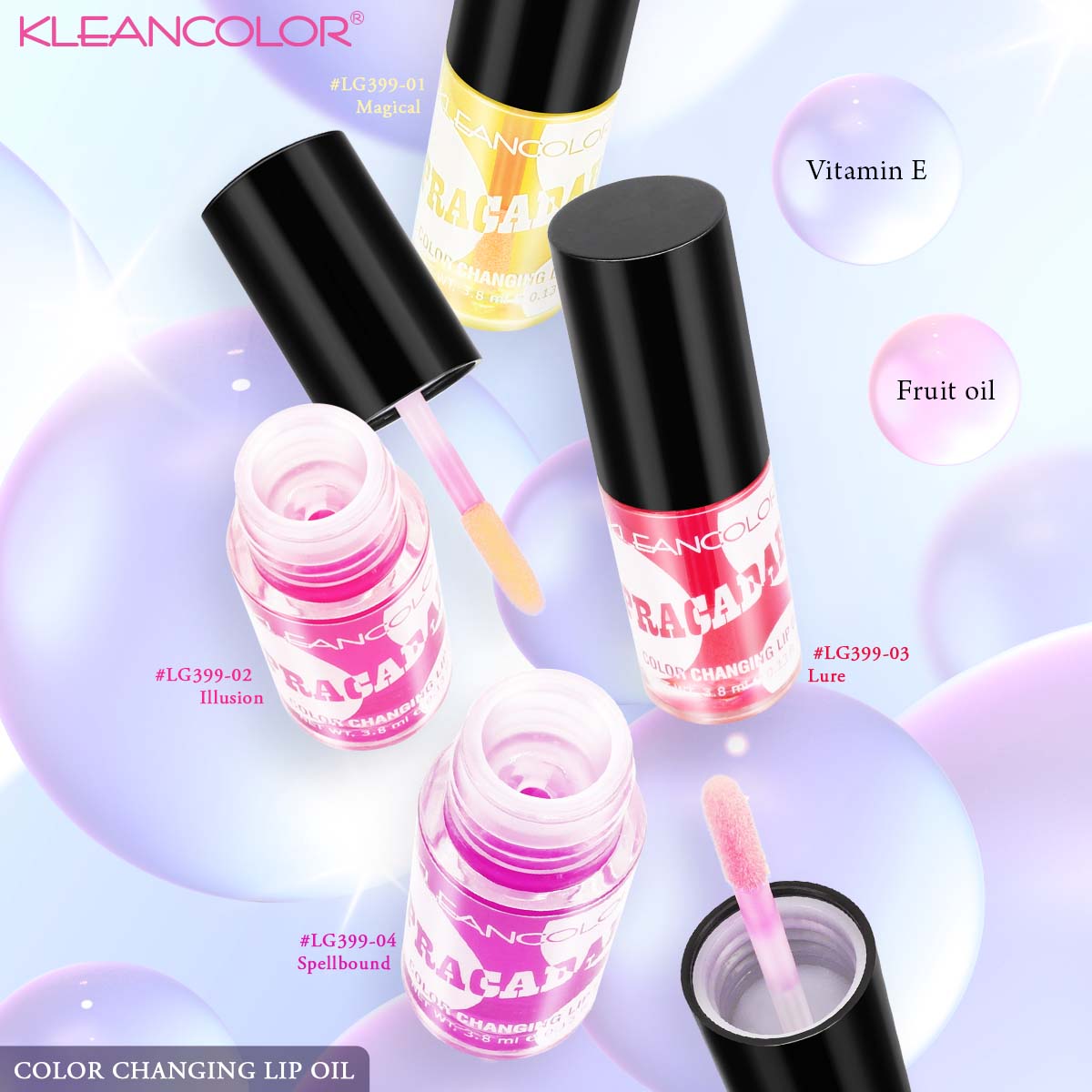 KLEANCOLOR - LIPRACADABRA COLOR CHANGING LIP OIL