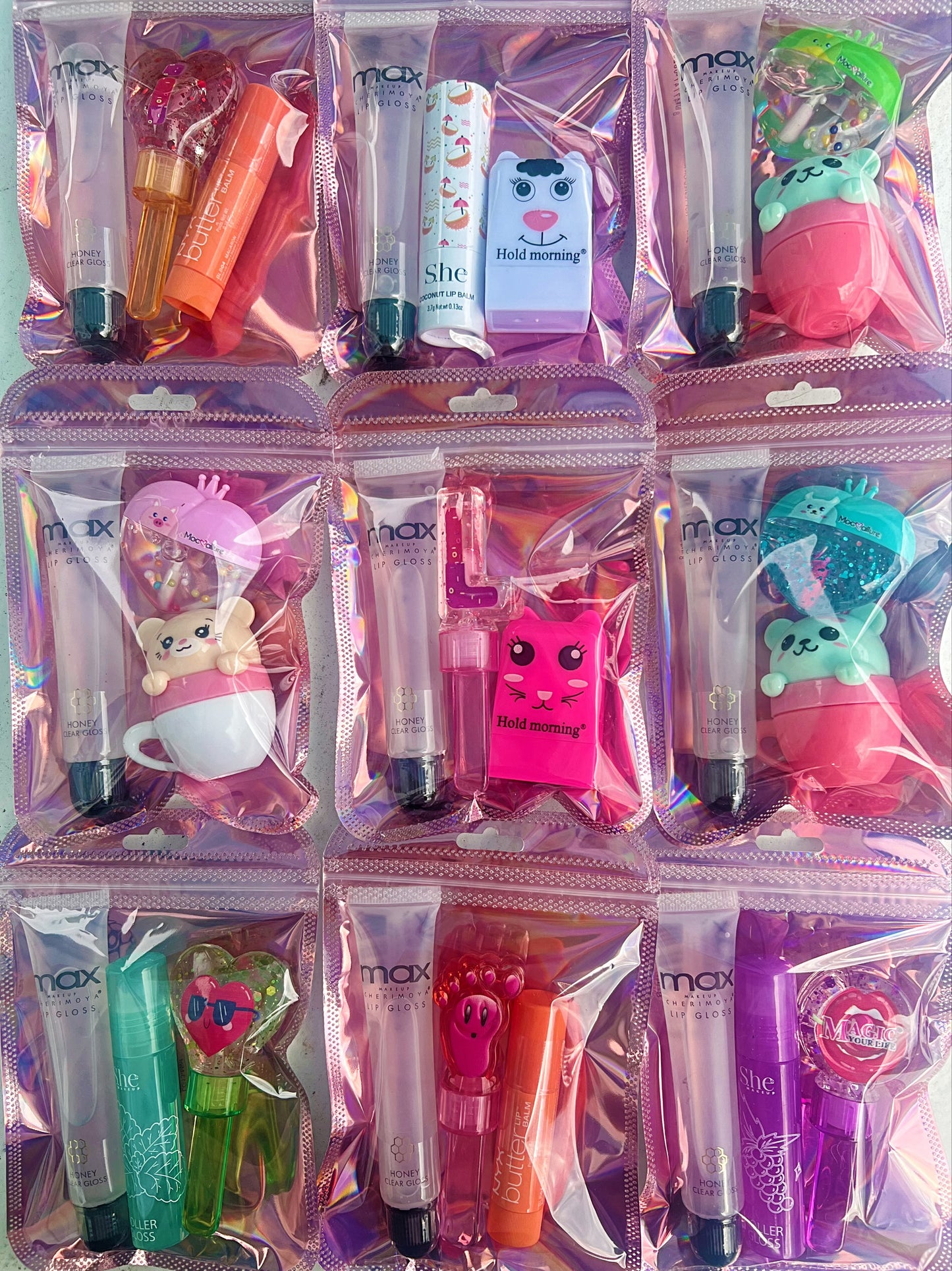 Party Favors lip gloss and lip balm mixed bag